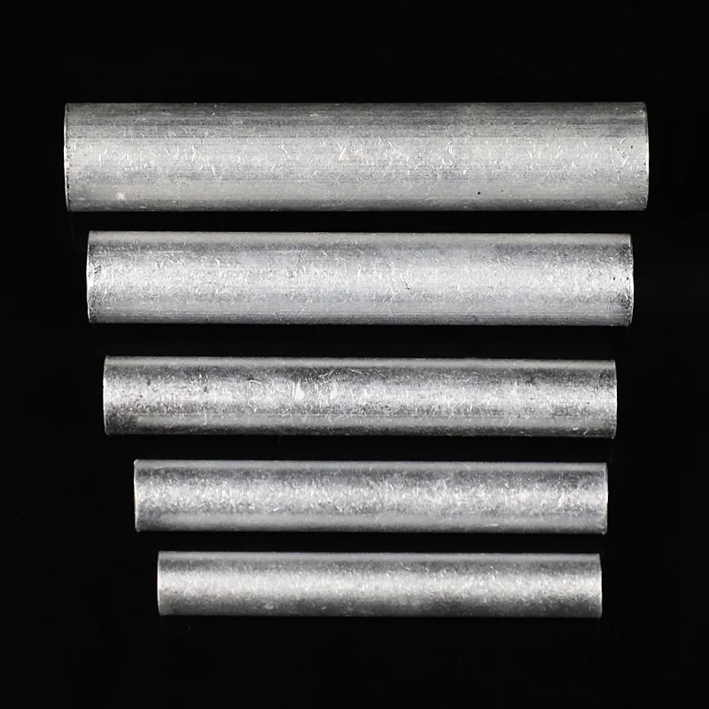 GL-10 GL-16 GL-25 Aluminum No Insulation Wire Cable Hole Passing Connecting Sleeve Tube Ferrule Lug Connector Crimp Terminal