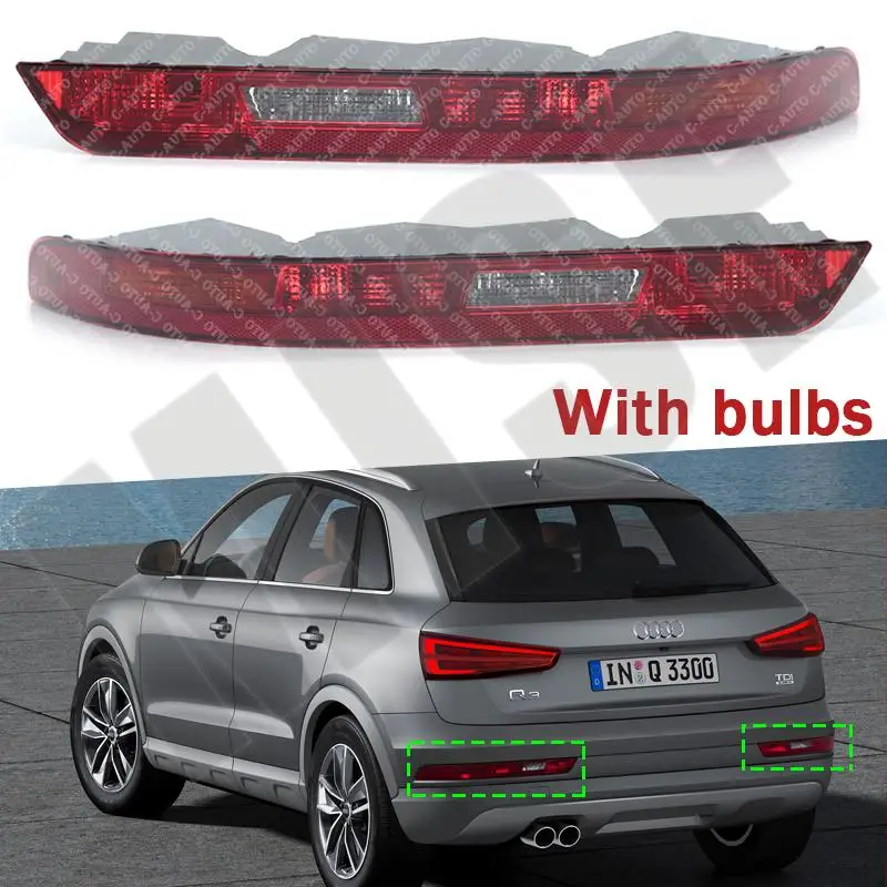 Auto Rear Bumper Tail Light Reverse Lamp Red With bulbs For Audi Q3 2016 2017 2018 8U0945096B 8U0945095B 8UD945095B 8UD945096B