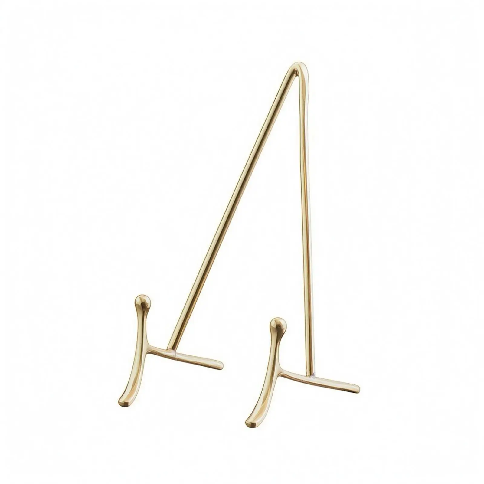 Brass Plate Stand Wire Frame Plate Display Stand Triangular Support