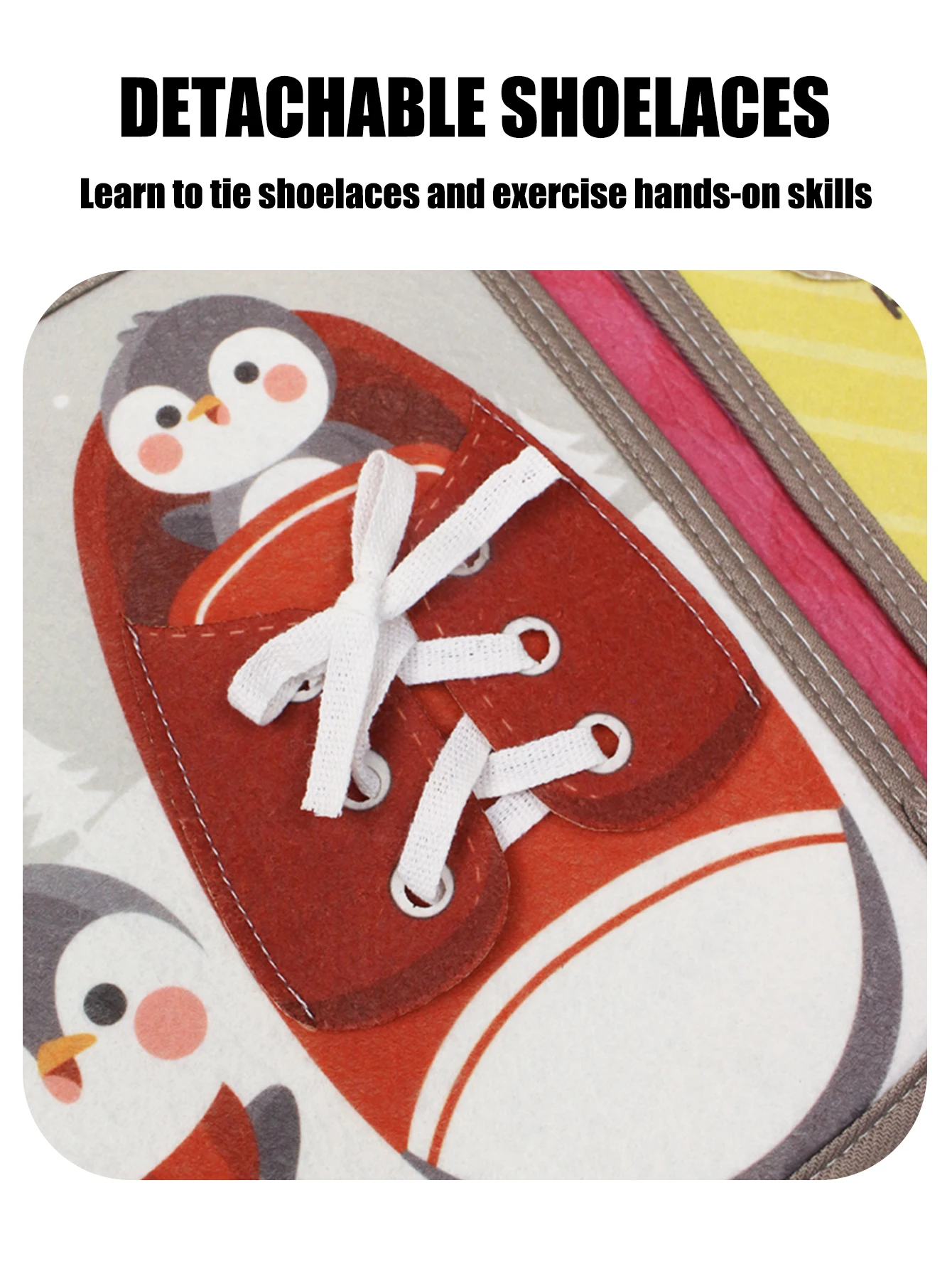 1 pz morbido libro per bambini Montessori prima educazione libro di stoffa tranquillo giocattoli di apprendimento per neonati 0-6 mesi in su illuminazione puzzle