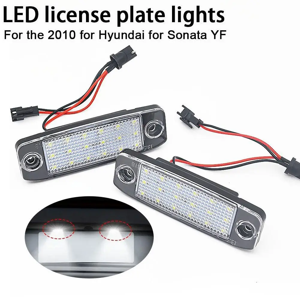 

For The 2010 For Hyundai For Sonata YF Car License Plate Light Number Frame Lamp With Resistance Car Accessories