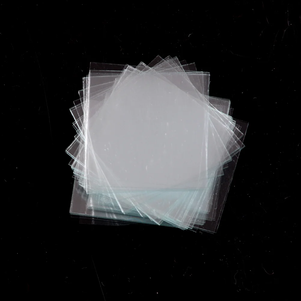 100 pcs Glass Micro Cover Slips 22x22mm - Microscope Slide Covers[S13]