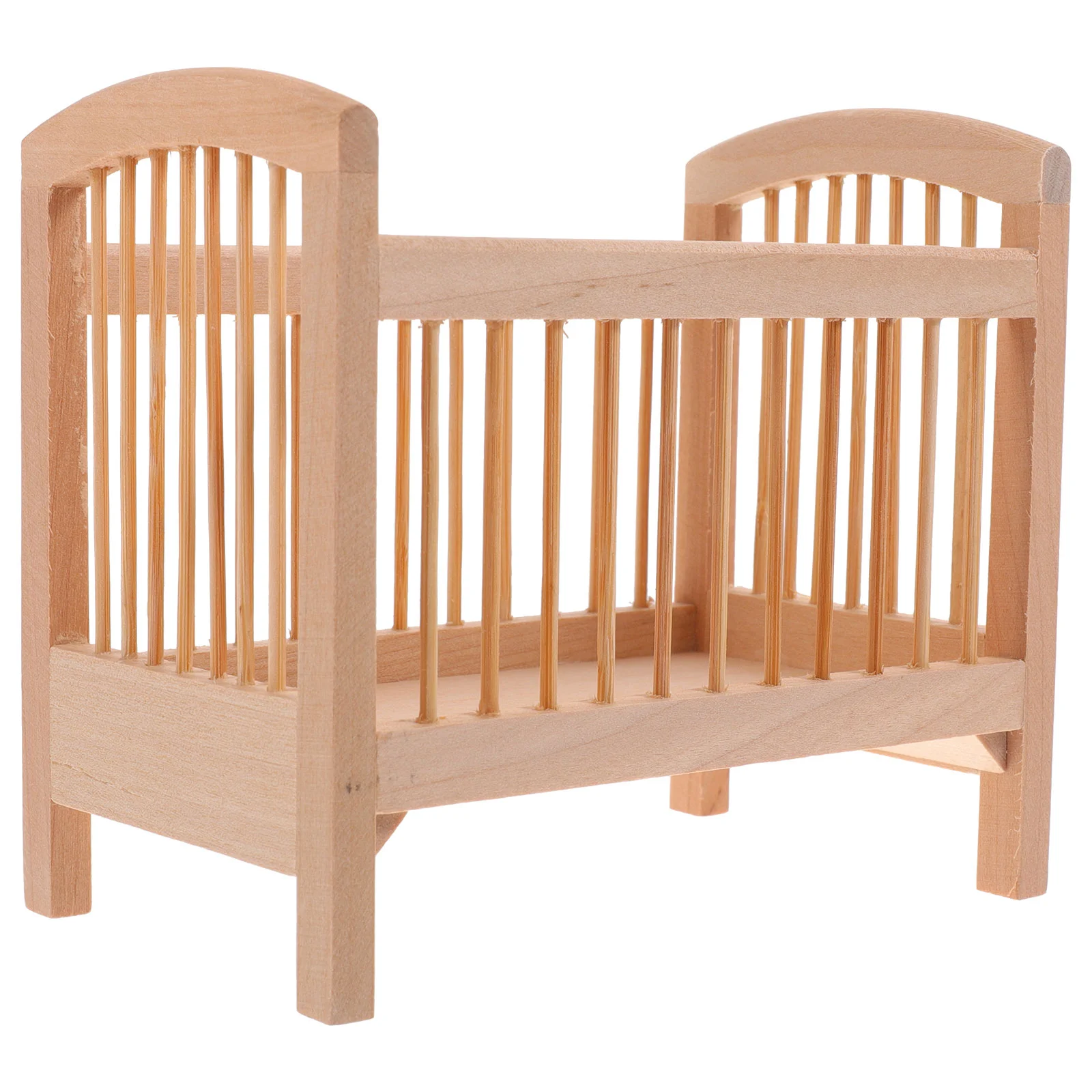 Culla Mini letto Decorazioni per la casa Accessori Casa giocattolo per bambini Mobili in legno Bambole in miniatura per bambini Culla per bambini