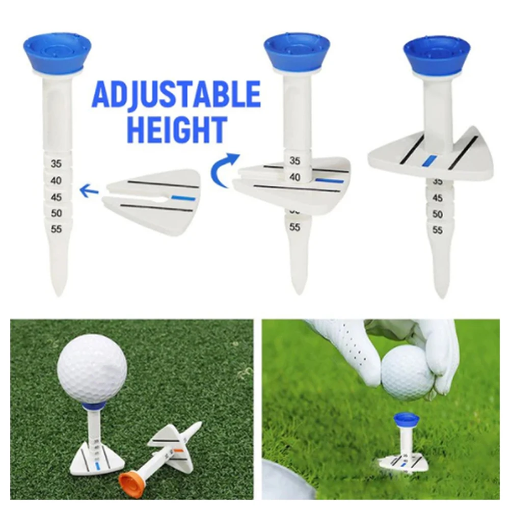 Golfs Tee With Adjustables Scales 3 Color Adjustables Height Golfs Tees Gift For Golfers