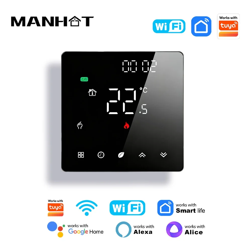New Smart Thermostat WIFI Programmable Temperature Controller for Water Boiler Electric Heating For Tuya Alexa Google Home Alice