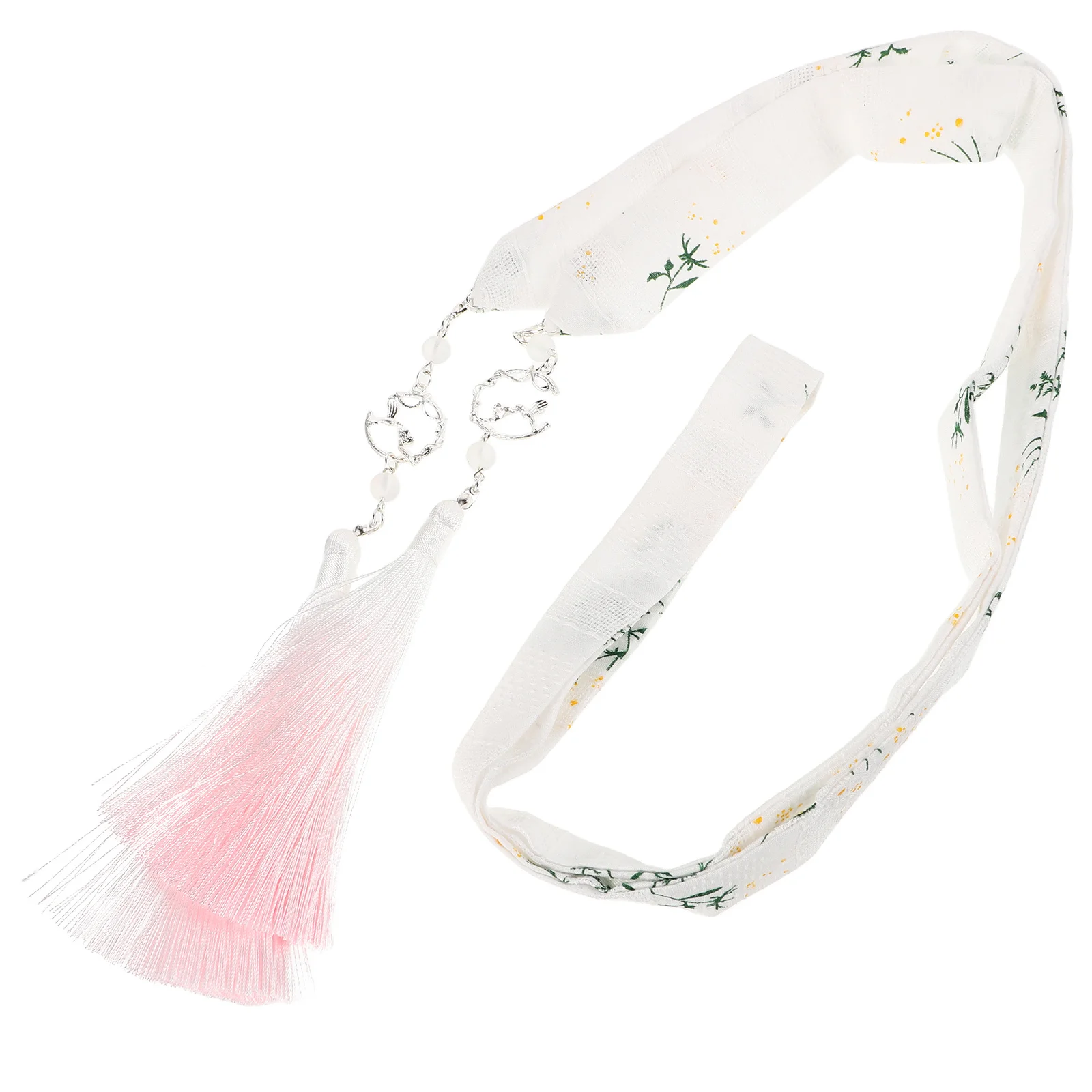 

Vintage Hair Ribbon Chinese Style Headband Tassel Hair Tie Soft Fabric Resistant to Breaking Meticulously Crafted for Hanfu