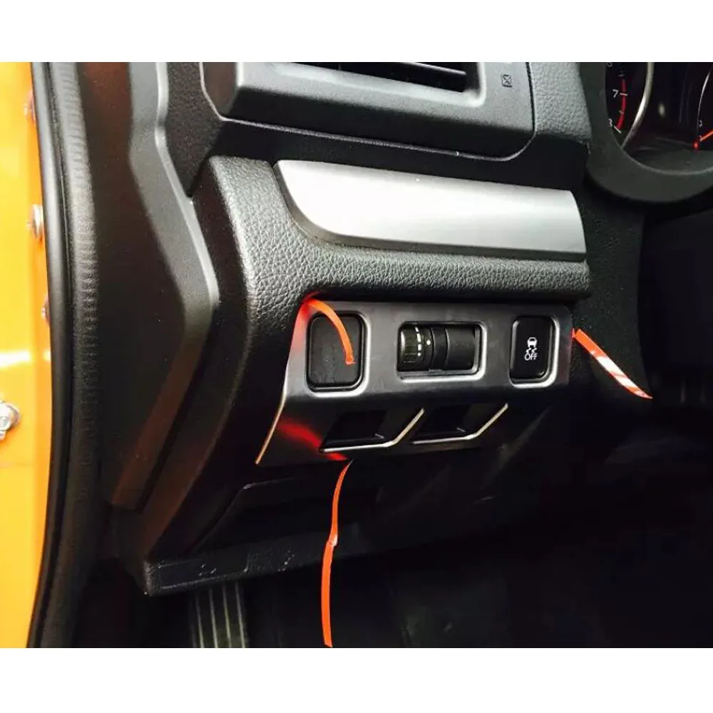 Car Detector Stick Styling Cover Front Head Light Switch Trim Frame Lamp Molding For Subaru XV 2012 2013 2014 2015 2016 2017