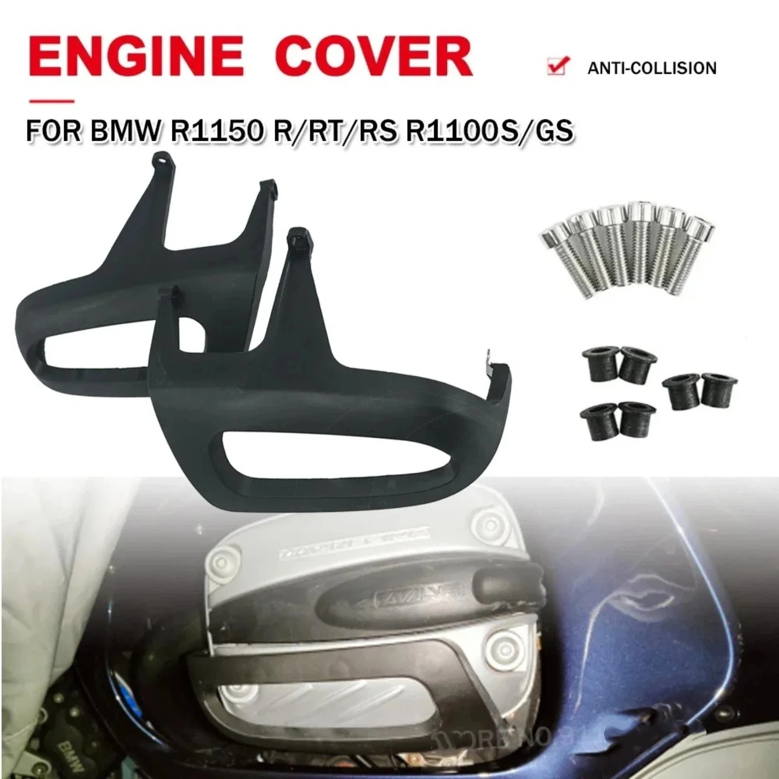 Motorcycle Cylinder Guard Engine Cover Side Protection For BMW R1100 GS R1150RT R 1100 S R1150R R1150RS R1150 RT/RS/R 2001-2003