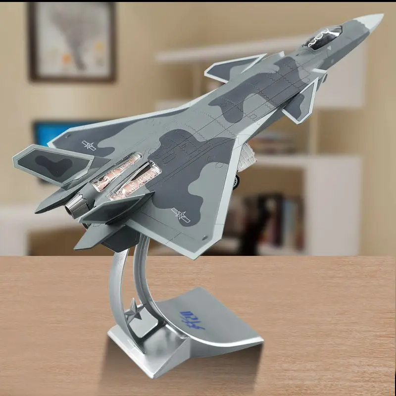 

1: 80, J-20 aircraft model, alloy simulation, military model, J20 stealth fighter, Zhuhai Airshow, commemorative gift