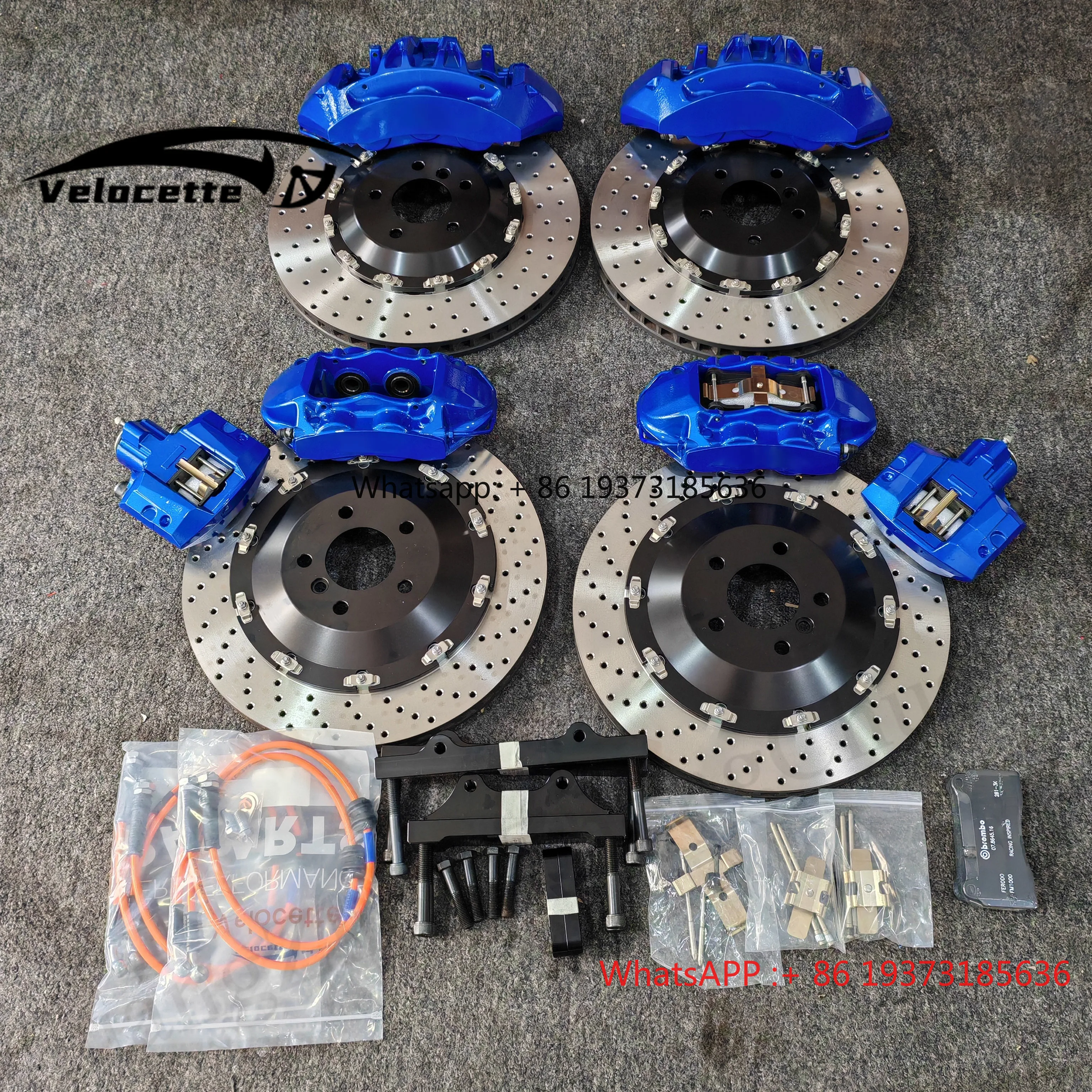 Big Brake Kit Front M5 Caliper 6 Pot 6 Piston Rear GT4 with Handbrake Brake Caliper for BMW F10 X3 X5 X7 1M Coupe F20 F46 F45