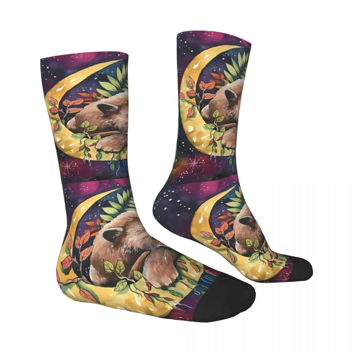 Raccoon Sock Printed Man Polyester