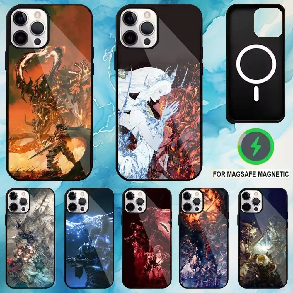 

Online Game F-Final F-Fantasy Phone Case For iPhone17,16,15,14,13,12,11 Plus,Pro Max Magnetic For Magsafe Wireless Charging