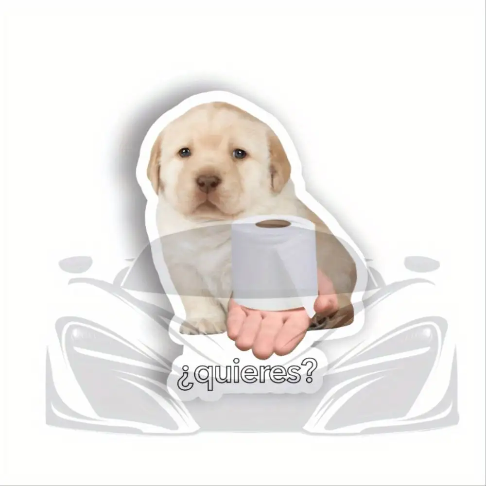 Toilet Paper Shortage Meme Perro Dog Waterproof Vinyl Sticker Decal For Car Laptop Bumper Waterproof Stickers For Decorating Car