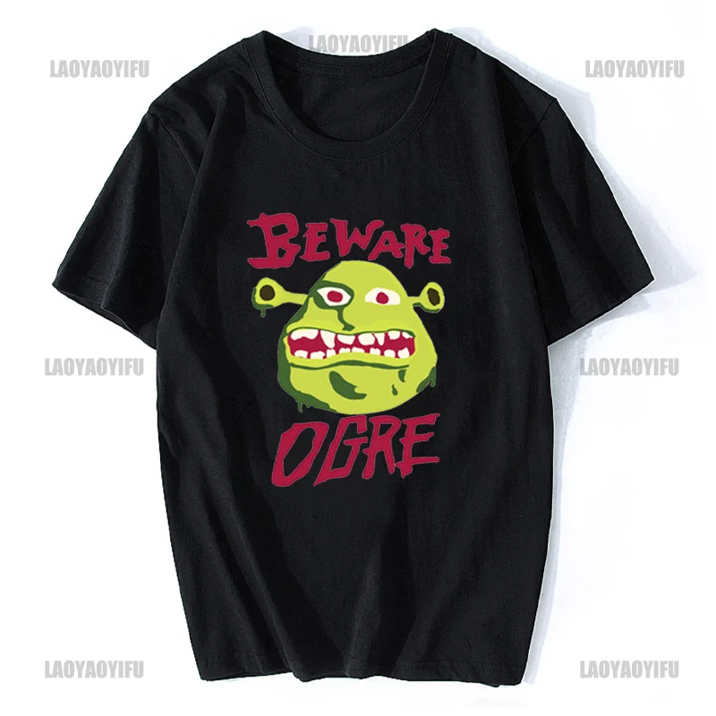 Shrek Is Love Shrekk Is Life T-shirts MEN Fashion Four Seasons T Shirts 100% Cotton Tshirts O-Neck High Street Manga Graphic