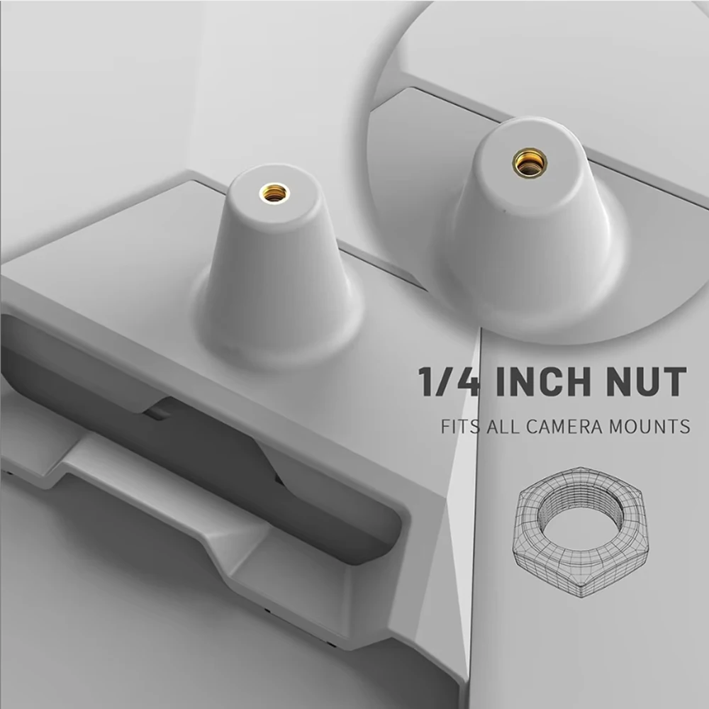 حامل محول، متوافق مع طبق Starlink Mini، حامل كأس الشفط وحامل ثلاثي القوائم، حامل صامولة 1/4 بوصة لـ Starlink Mini