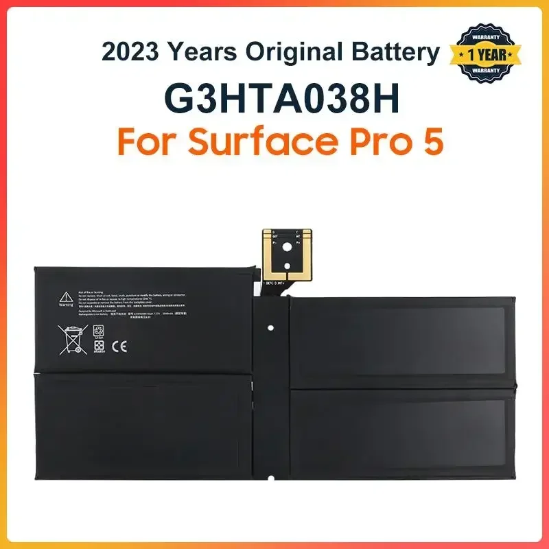 

Топ! G3HTA038H DYNM02 Аккумулятор для ноутбука Microsoft Surface Pro 5 1796, Pro 6 1807 1809 12,3 дюйма серии планшетов 7,57 В 5940 мАч