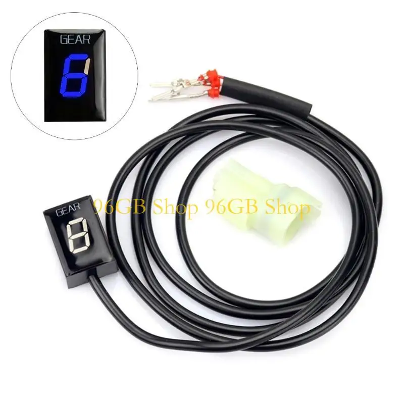 96GB Motorcycle 1-6 Level LED Speed Gear Display for CBR1100XX CB600S CBR150 VT125C CB1300SF
