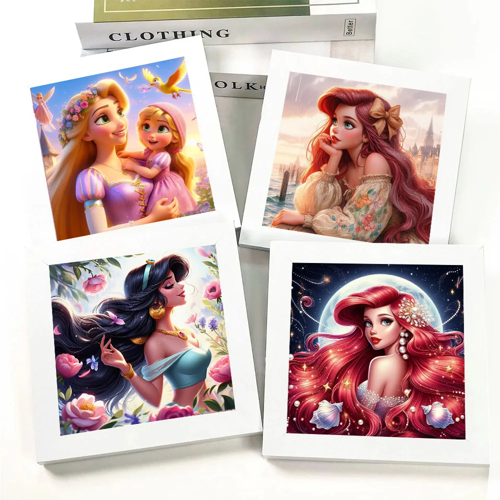 5D DIY Cartoon Girl Beauty Princess Diamond Painting Full Drills Room Decor Masonic Embroidery Cross Stitch Poster Girls' Gift