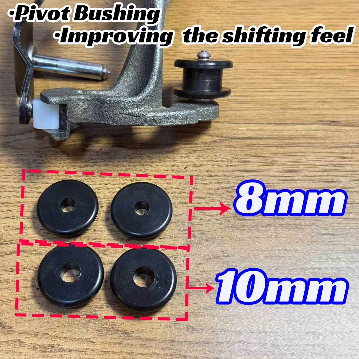 

8/10mm for VW Bora 1J Caddy CC Eos Upgrade Pivot Bushing Shift Cable End Linkage Gear Manual Selector Washer Retaining Clip Kit