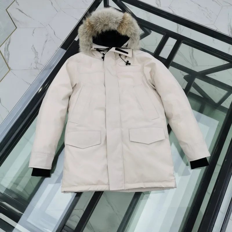 Зимний мужской пуховик с волнистым воротником и капюшоном, тепе пальто на открытом воздухе, модная мужская куртка с приманкой