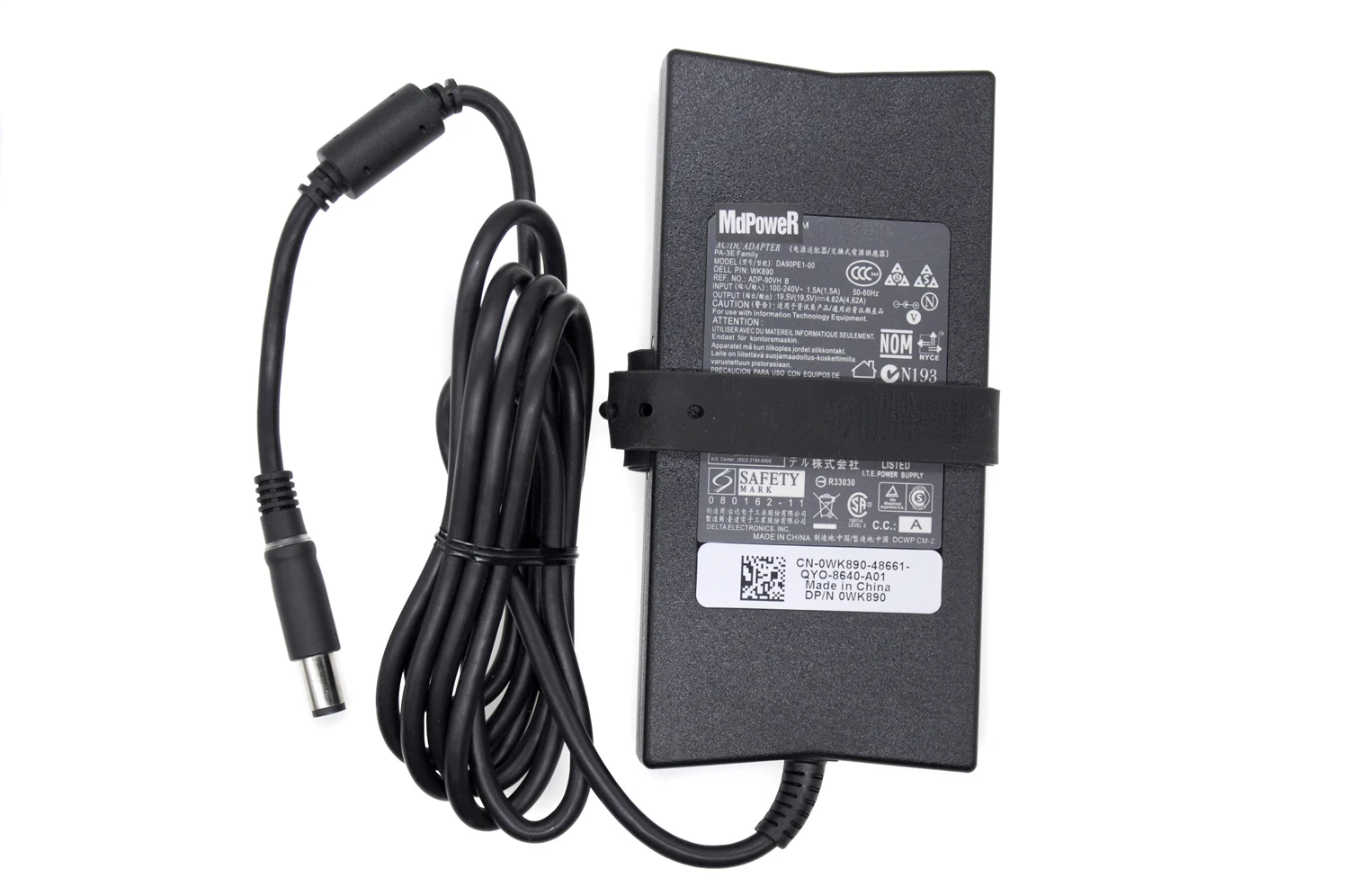 19.5V 4.62A 90W For DELL D620 D630 d800 E6400 DA90PE1-00 DA90PM111 DA90PM130 laptop supply AC adapter charger