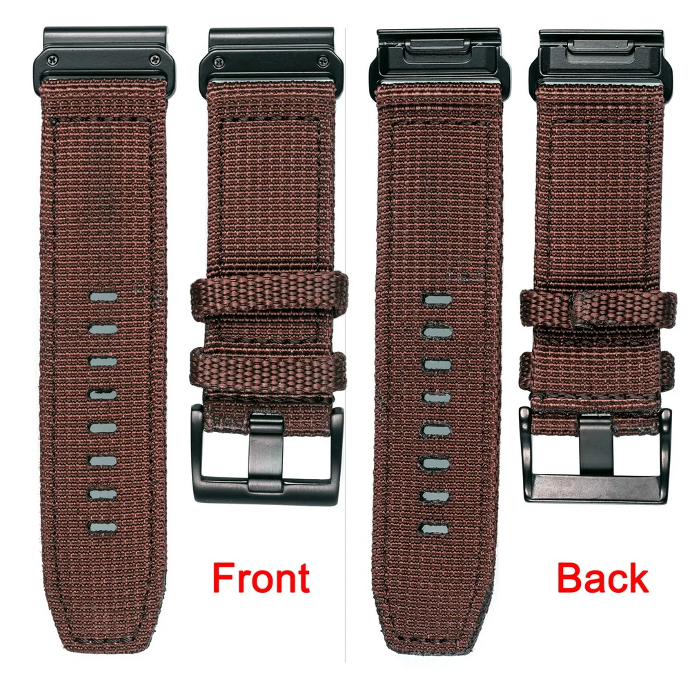 Compatible With Garmin Watch Band Nylon Sports Military Wrist Strap For Fenix/Tactix/Forerunner/Vivoactive/Approach/MARQ/Quatix