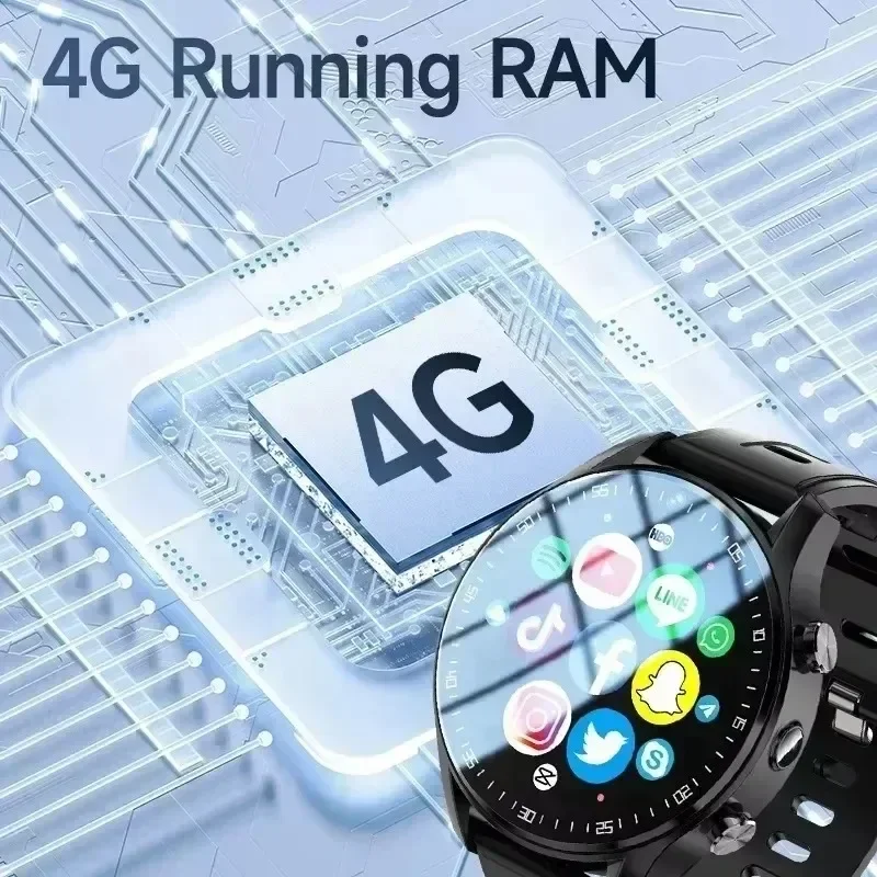 A7 Dual Camera 4G Watch Video Tracker 128GB Memory SIM Card With Wifi GPS Waterproof Call Store Step Google Accessories Balance