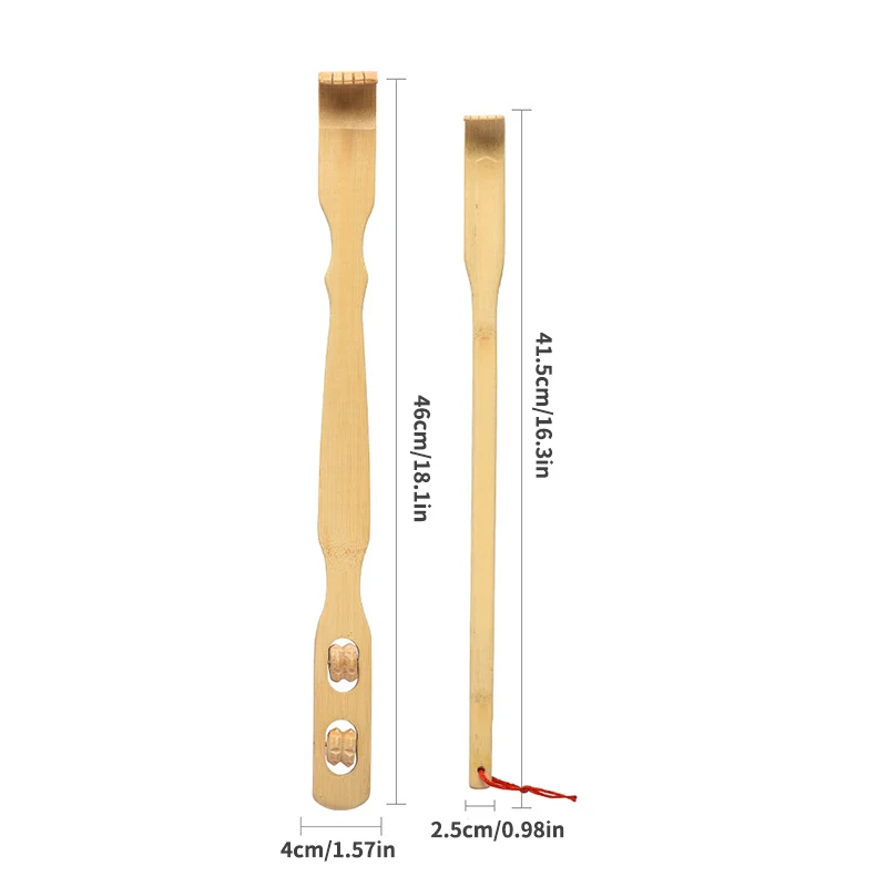 Home Massage Anti Itch And Back Scratching Device Scratching Rake Massage Stick Bamboo Made Itching And Scratching Device