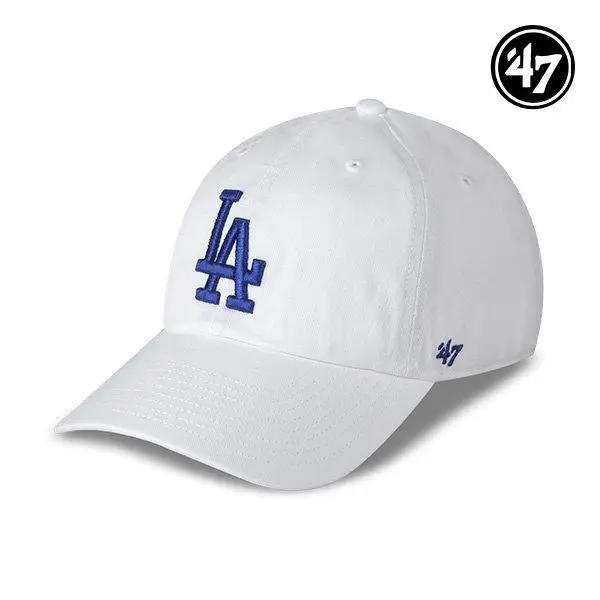 47BRAND LA Dodgers MLB للرجال والنساء MLB قبعة بيسبول B-RGW12GWS-WHE