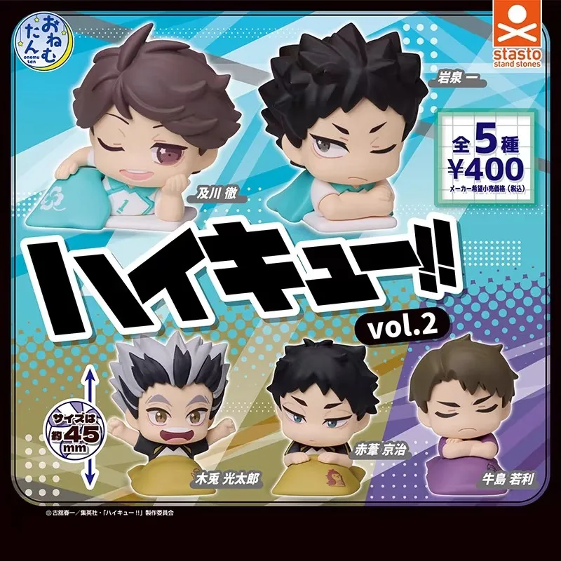 Stasto Original 5 ชิ้น Gashaponキ!! Vol.2 อะนิเมะรูปของเล่นสําหรับของขวัญเด็กสะสมเครื่องประดับ
