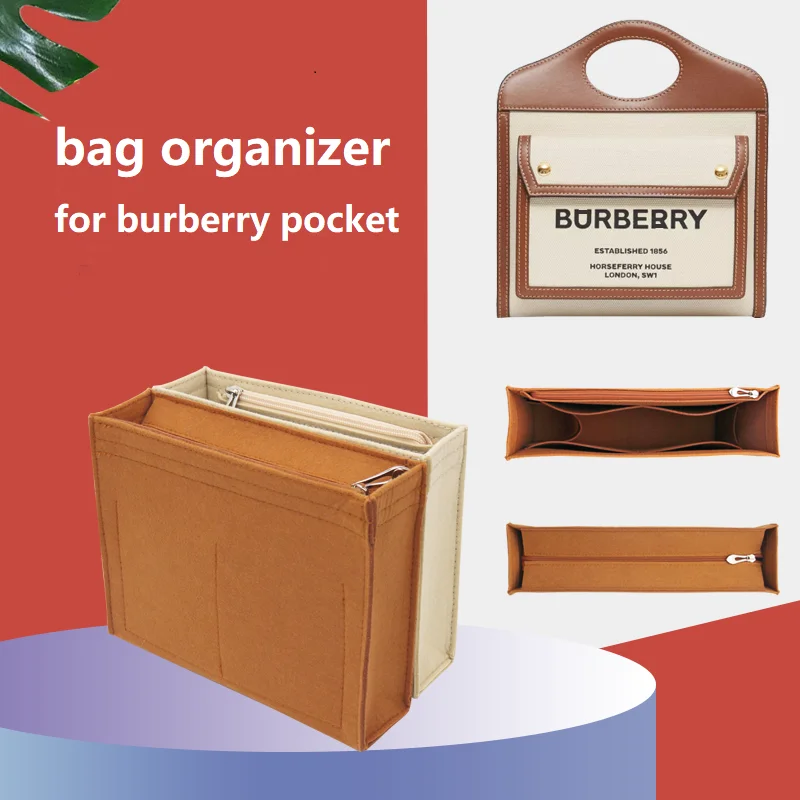 【Only Sale Inner Bag】Bag Organizer Insert For Bur berry Pocket Organiser Divider Shaper Protector Compartment