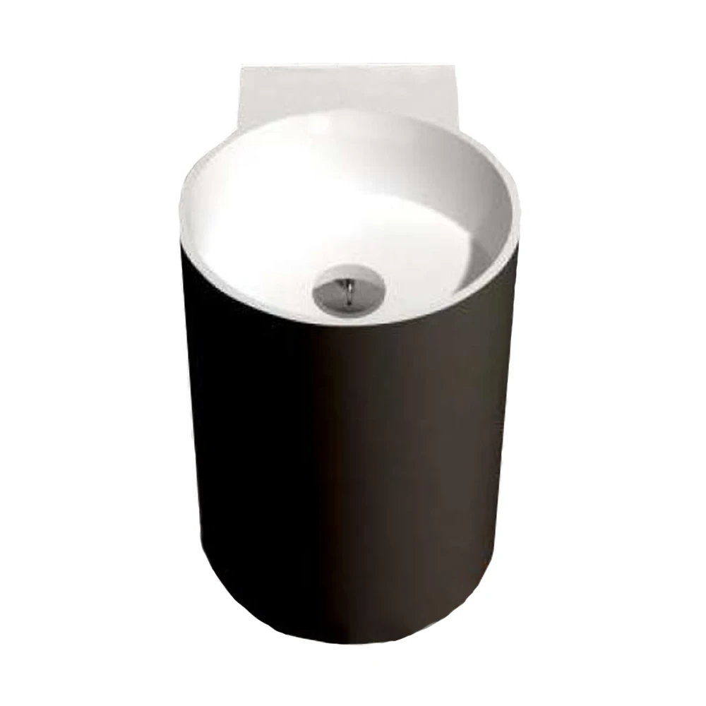 Bathroom Corian Wall Hung Wash Basin Solid Surface Hand Sink Cloakroom Vanity Vessel  RS38479A