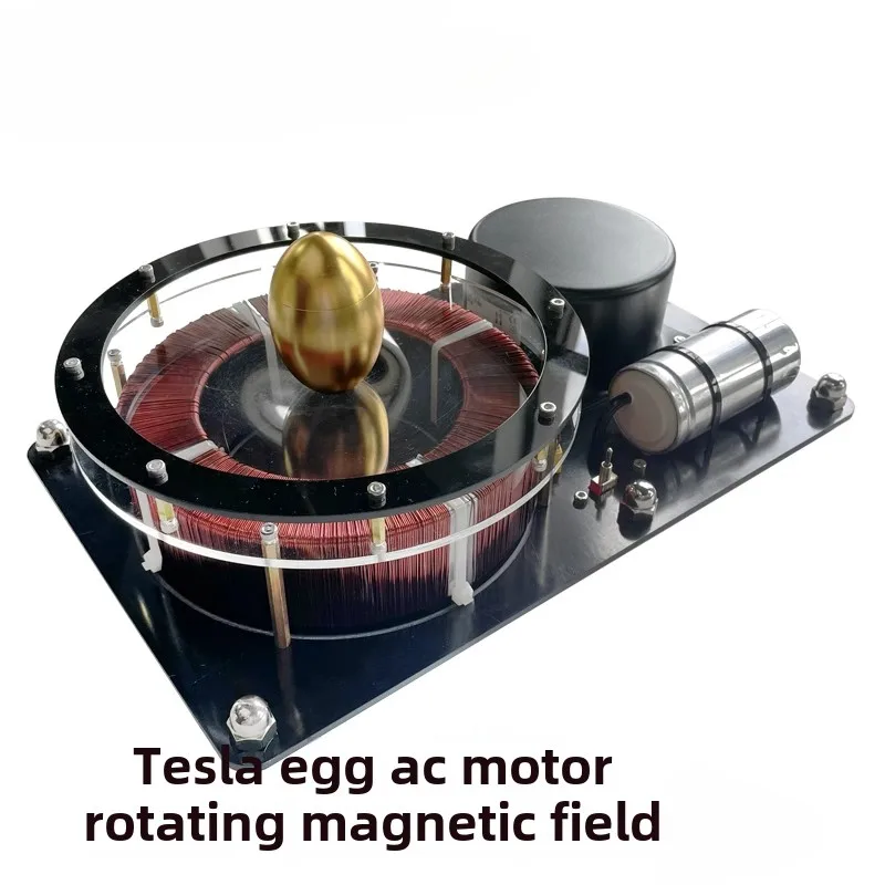 Rotating Egg Model Metal Rotating Egg Model Rotating Magnetic Field Single-phase AC Motor Physical Experiment Model Toys