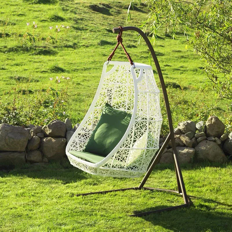 Hanging chair hanging basket swing outdoor rattan chair household leisure lazy balcony outdoor cradle chair European single sofa