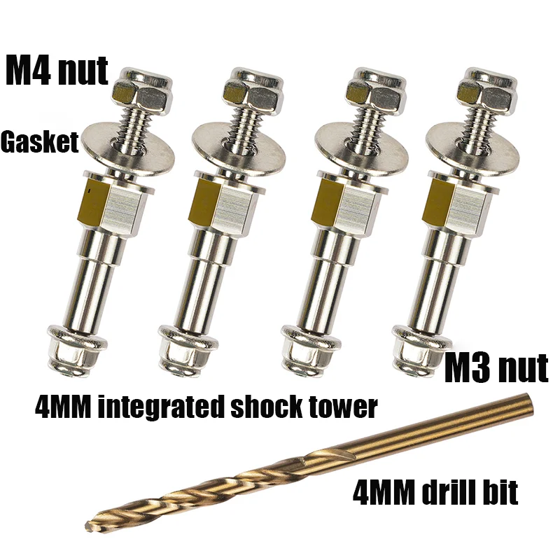 RC Simulation Metal M4 Integrated Shock Tower for 1/7 1/8 ARRMA 6S MOJAVE KRATON TYPHON RC Truck Car ARA330816