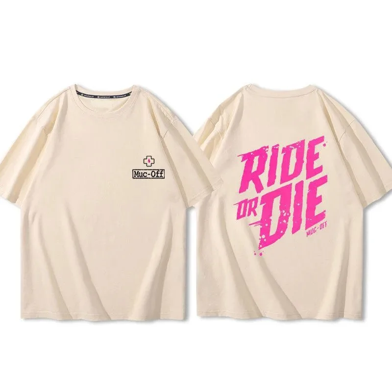 Ride or Die Back Print T-Shirt da uomo Y2k maglietta a maniche corte abbigliamento Designer Tee maglietta di lusso in cotone da donna 2024 top estivi