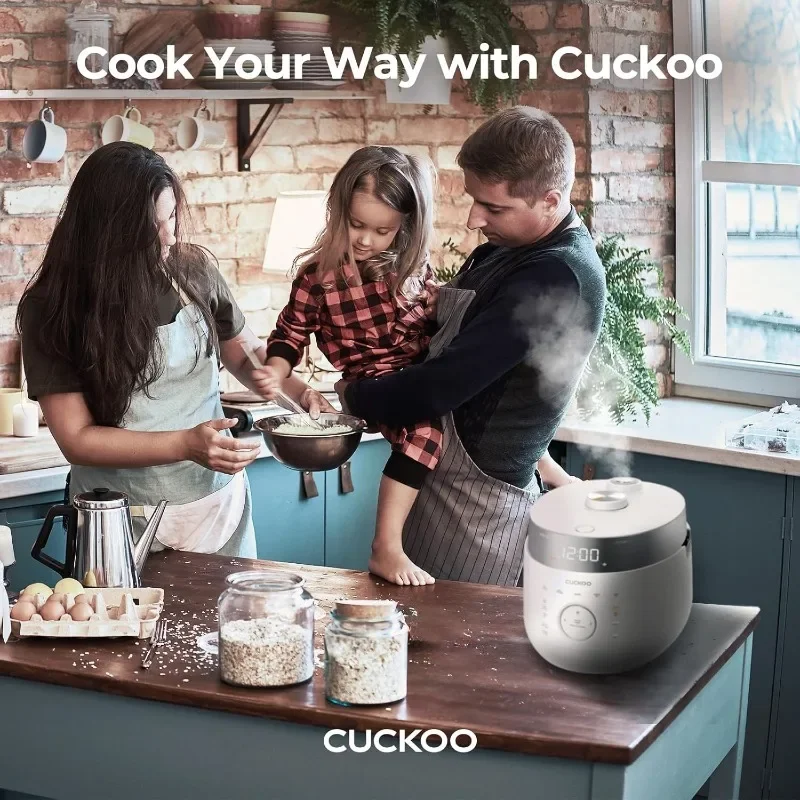 CUCKOO CRP-LHTR1009FW 10-Cup (Uncooked) / 20-Cup (Cooked) Induction Heating Twin Pressure Rice Cooker with Nonstick Inner Pot