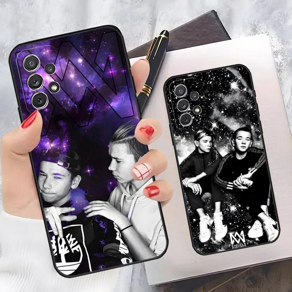 MINISO-Marcus And Martinus Music Phone Case For Samsung Galaxy A50 A53 A55 A54 A34 A33 A32 A24 FE S25 S24 Cover