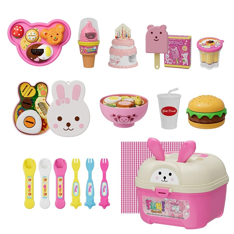 

Новые 8 шт./компл. игрушки для кормления с коробкой для хранения - сладкий рисовый шарик, пудинг, игрушка для кормления, детские ролевые игры, раннее образование