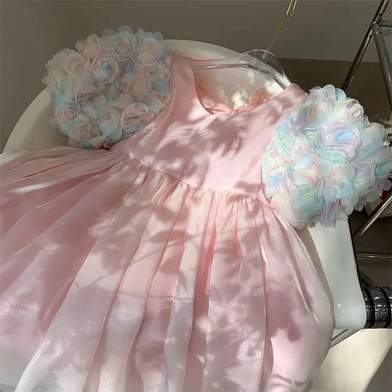 

Princess Dress for Girls Evening Clothes Kid Ceremonial Robe Fille 1-9T Costume Fluffy Puff Tutu Vestido Toddler Prom Dress