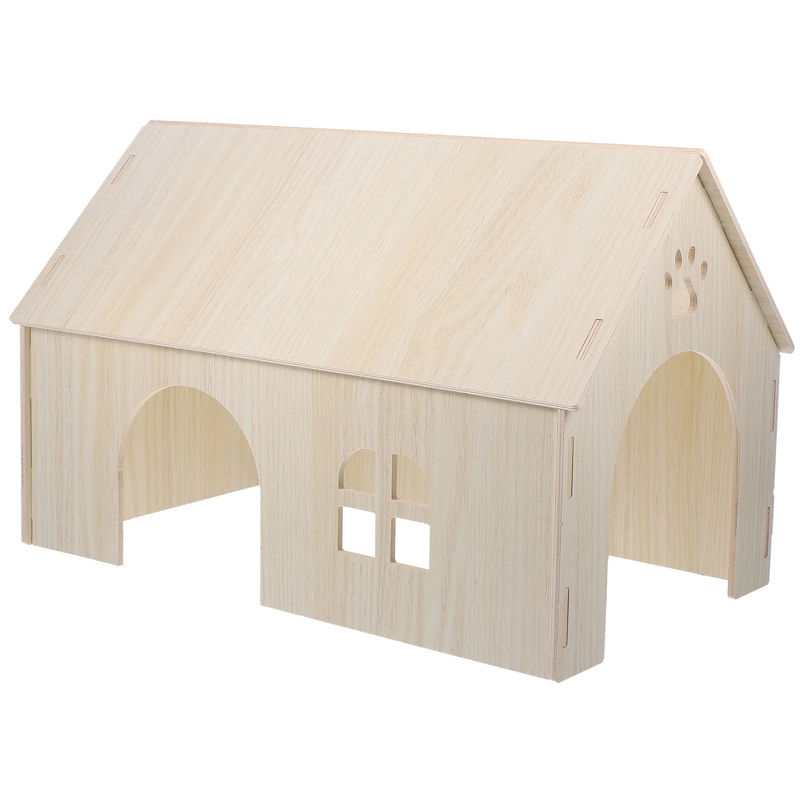 

Guinea Pig Maze Hamster Hut Chinchilla Toys Squirrel House Wood Home Rat Hideout Wooden Playground Rabbit