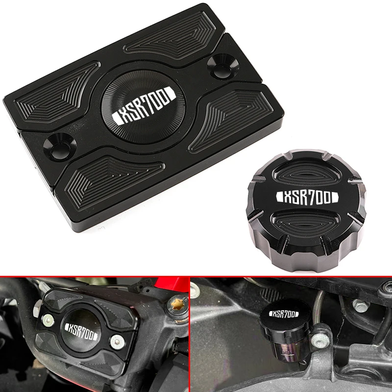 

For YAMAHA XSR900 XSR 900 xsr 900 2014-2020 Motorcycle XSR900 Accessories CNC Front Rear Brake Fluid Reservoir Cover