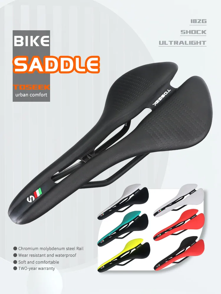 AliExpress TOSEEK Bike Saddle Ultralight MTB/Road Cycling Seat Cushion Comfortable Ergonomic Bike Saddle Durable Road Gravel Bicycle accessories