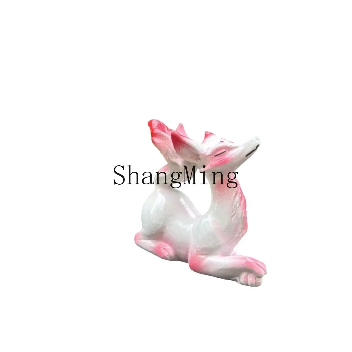 CL resin nine-tailed fox ornament little fox handicraft resin ball holder decorative handicraft