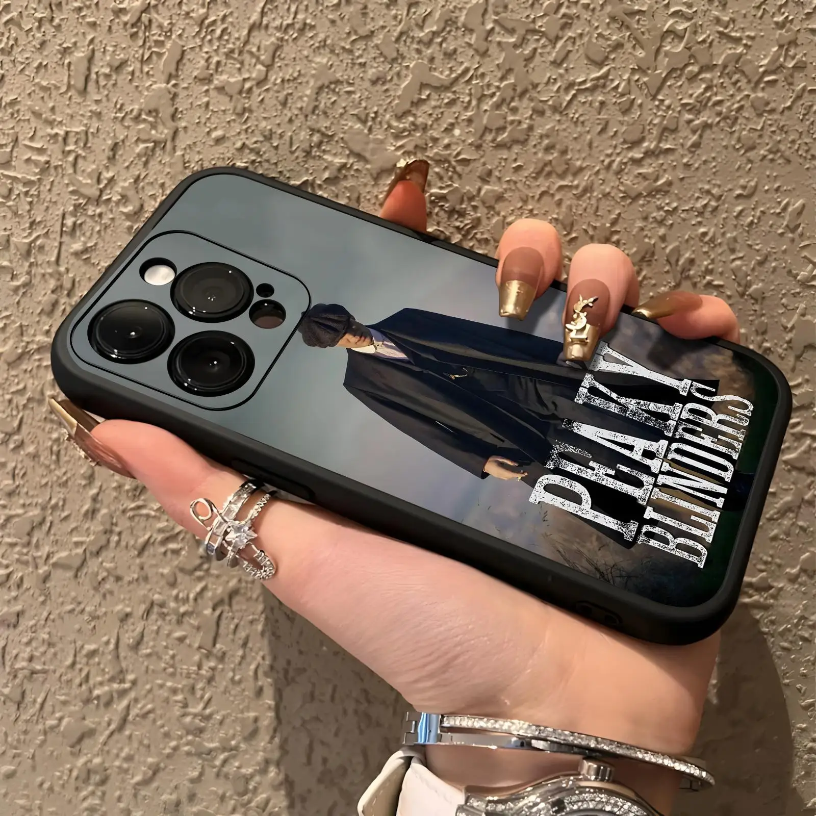 Thomas Shelby Peaky Blinders Phone Case For iPhone18 17 16 15 14 13 12 11Pro Max Mini Soft black Shockproof Cover