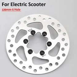 1 Set 120mm 6 Hole Disc Brake For Electric Scooter Rotor Brake With Screws Stainless Steel Rotor Parts