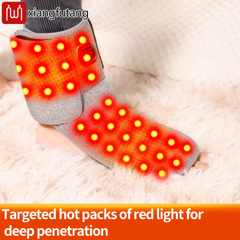 

Adjustable Electric Heating Ankle Belt Massager Support Men&Women Strong Ankle Brace Sports Protection Leg Training Massagem