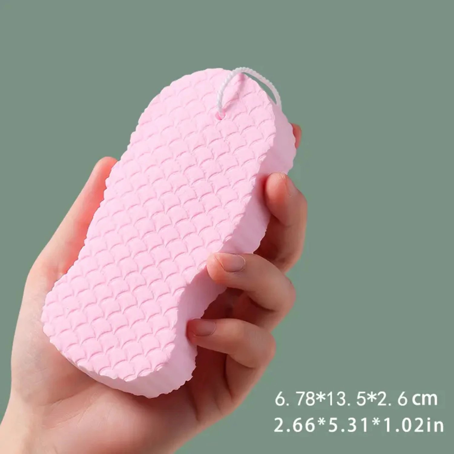 Fluffy Three-dimensional Bath Sponge - 1pc Assorted Colors Soft Body Scrubber for Shower and Exfoliation, Gentle and Effective C