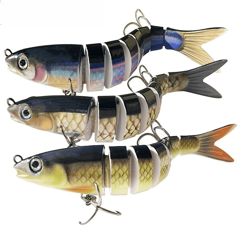 

13.5cm 19g Sinking Multi-Jointed Minnow Lure - New Budget Bionic Fishing Bait for Freshwater Saltwater