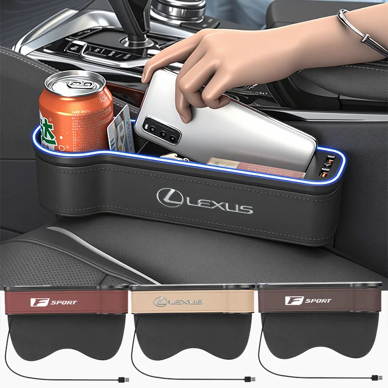 لكزس سيارة الداخلية مصباح لتهيئة الجو صندوق تخزين مقعد الفجوة صناديق لكزس F SPORT ES RX NX LS UX LM LX GX LC RZ IS CT GS RC HS SC